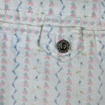 Vintage Mixed Blues White Beachy Pattern Short Sleeve Button Up Shirt Size M Size M Photo 2