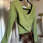 Sweet Rain ෆ  Ribbed Knit Cross Sweater Photo 3