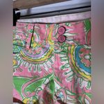 Lilly Pulitzer  Clifton Denim Shorts Pink Green‎ Multi Size 2 Photo 2
