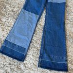 Free People Patchwork Wide Leg Jeans Photo 3