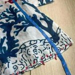 Soft Surroundings  Womens L Beachy Vacation Cover Up Coastal Fish‎ Reef Pintuck Photo 7