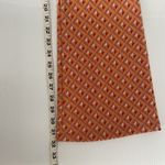 ZARA Women  HIGH‎ RISE FLARED JACQUARD PANTS ORANGE MULTI 70s Photo 9