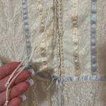 Gunne Sax Vintage  Cream Tiered Ruffled Gown Bridal Cottage Prairie 1970s dress Photo 3