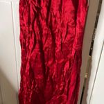 Small red silky tassel Christmas dress Photo 3