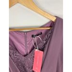 SheIn NWT Curve Purple Lace Detail Maxi Bridesmaid Dress Size 4XL Photo 2