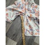 J Jill Jjill Floral Flowers Denim Jean Shorts Jorts Size 10 32 10"‎ Inch Inseam Photo 6