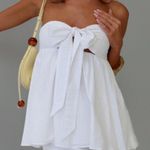 Princess Polly  Estellar Strapless Tie Detail Top White Photo 0