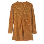 NEW STINE GOYA Odis Dress in Gold Sequins Long Sleeve Crewneck Size Small Formal Photo 6