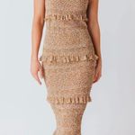 Paige Smocked Midi Dress Photo 0