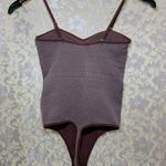 Free People  Brown white Ribbed Bustier Bodysuit xs/s like new condition Photo 4