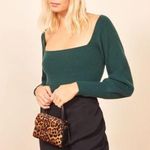 Reformation  Jemma Ruched Mini Skirt In Black Photo 3