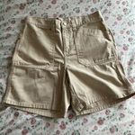 Faded Glory  Vintage high waisted khaki mom denim cargo style shorts size 6 Photo 0