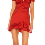 Lovers + Friends  Red Ella Wrap Dress XXS Photo 0