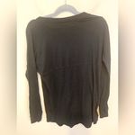 PINK - Victoria's Secret Victoria’s‎ Secret PINK black long sleeve pocketed tee shirt size XS Photo 1