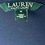 Ralph Lauren Lauren  Navy Scoop Neck Blouse- Size Medium Photo 2