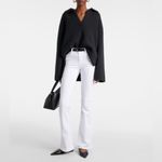 frame denim Frame Le High Flare Jeans Sz 27 White Denim Bell Bottom High Rise Preppy Luxury Photo 7