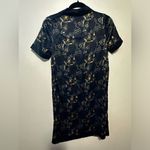 Original Penguin  Black and Gold Graphic Mini Dress Photo 11