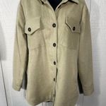 Thread & Supply Camel Long Sleeve Shirt Jacket Shacket Size Medium NWT Photo 0