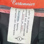 Cartonnier by Anthropologie Charlie Ankle Pants Front Panel Navy Size 4 Women's Black Photo 6