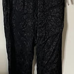 Rachel Roy Rachel Women’s Black Leopard Print Drawstring Pants Silky XS NEW NWT Photo 0