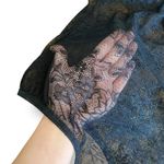 Anthropologie By  NWT Black Deep V-Neck Lace Bodysuit‎ Size 1X Boho, Indie Photo 6