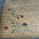 Cappelli Straworld Vintage Women’s Beachy Boho Tote Purse Ladybugs And Flowers Photo 1