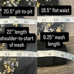 Free People  Intimately Dessa Ditsy Floral Black Yellow Puff Sleeve Bodysuit Boho Photo 10