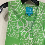 Escapada  Leaf Print Sleeveless Top Size Small EUC Photo 1