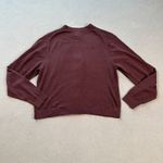 A New Day  Cardigan Sweater Burgundy Marled Knit V Neck Button Up Womens Medium Photo 1