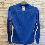 Nike Womens S Soccer Jacket Performance Blue White Full Zip Finger Holder Sport Photo 5