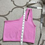 OFFLINE BY AERIE SEAMLESS ONE SHOULDER LONGLINE SPORTS BRA, pink Photo 3