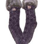 Dearfoams The Original Dearfoam Slipper Sox’s Lavender/Grey Fleece Lining Thick Warm Cozy Photo 0