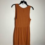 Anthropologie  Saturday Sunday ribbed tiered jumpsuit rust colored‎ size XS Photo 7