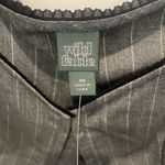 Wild Fable Women's Button-Down Shirt - ™ Gray Striped size XS Photo 4