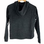 Adidas  Charcoal Grey Heathered Cropped Logo Hoodie Photo 1