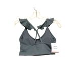 JoyLab NWT Joy Lab Sports Bra Size XS Ruffle Strap Racerback Storm Gray Stretch Active Photo 1