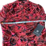 Bagatelle ‎ Ruched Mesh Floral Top Size x-Large Photo 4