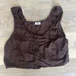 Cotton On Button Front Crop Top Photo 5