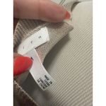 Leith  Women's Size Medium Beige V-Neck‎ And Back Pullover Sweater Nordstrom Lite Photo 3