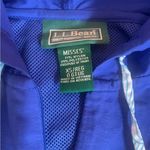 L.L.Bean Windbreaker Jacket Half Zip Pullover Blue With Hood Womens Size XS Photo 8
