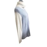C by Bloomingdale’s Women Cashmere Pullover Sweater Sz L Turtleneck Colorblock Size L Photo 1