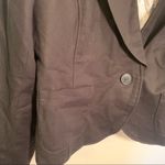 Cynthia Rowley One Button Cotton Blazer Black Photo 4