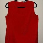 Dahlia  Coral Sleeveless Blouse Photo 0