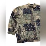 Oleg Cassini  vintage Sport Windbreaker Jacket Blue Silk & Nylon 2X. C40 Photo 12