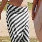 Athleta Striped Tulip Midi Skirt Pull On Beach Swimsuit Cover Up NEW W1344 Sz M Photo 1