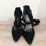 Steve Madden  bryony suede black point toe heels lace up elegant 5.5 Photo 1