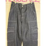 AG Adriano Goldschmied New x EmRata Amia High Rise Wide Leg Cargo Jeans 32 (14) Photo 4