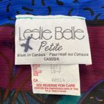 Leslie Belle tropical 80s retro blazer. Blue Size 10P Photo 5