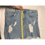 Forever 21  Distressed Denim Mini Skirt Sz 29"‎ Waist Photo 6