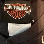 Harley Davidson Pink Rhinestone Logo Black Tee Shirt Womens XL USA Made Photo 6